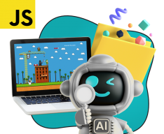 Язык программирования JavaScript + AI. Проектное обучение + геймификация + AI-помощники - КИБЕРшкола программирования для детей, компьютерные курсы для школьников, начинающих и подростков - KIBERone г. Дмитров