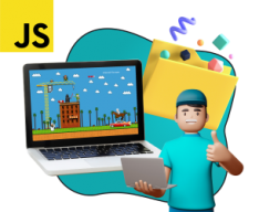 Программирование на JavaScript. Учимся создавать игры! - Школа программирования для детей, компьютерные курсы для школьников, начинающих и подростков - KIBERone г. Дмитров