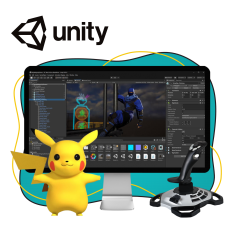 Мир игр на Unity 2D на популярном движке + AI-помощники - КИБЕРшкола программирования для детей, компьютерные курсы для школьников, начинающих и подростков - KIBERone г. Дмитров