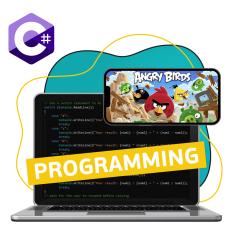 Программирование на C#. Удивительный мир 2D-игр - КИБЕРшкола программирования для детей, компьютерные курсы для школьников, начинающих и подростков - KIBERone г. Дмитров